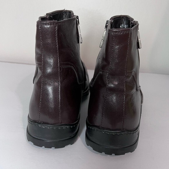 Men's Roberto Rossi Dark Brown Leather Chelsea Ankle Lined Boots Size 42 - Picture 4 of 12